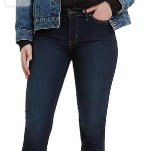 LEVI 711 SKINNY WOMEN'S JEANS Size 34. COLOR: Indigo Ridge - Dark Wash
